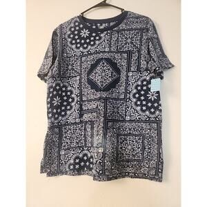 Men's No Boundaries Blue Short Sleeve Shirt Size Medium